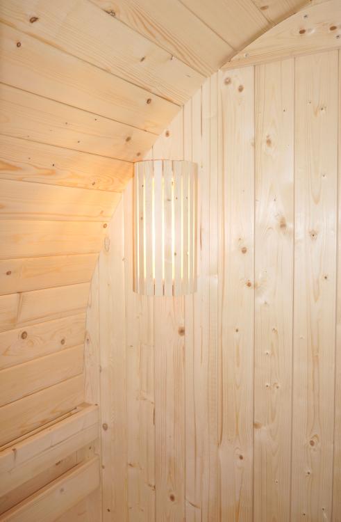 ISLAND L Sauna zewnętrzna ogrodowa 2 osobowa sucha Fińska świerk termiczny F90120 oświetlenie