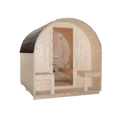 ISLAND XL  Sauna zewnętrzna ogrodowa 4 osobowa sucha Fińska  świerk F90220