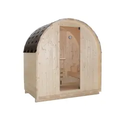 ISLAND L  Sauna zewnętrzna ogrodowa 2 osobowa sucha Fińska  świerk F90120