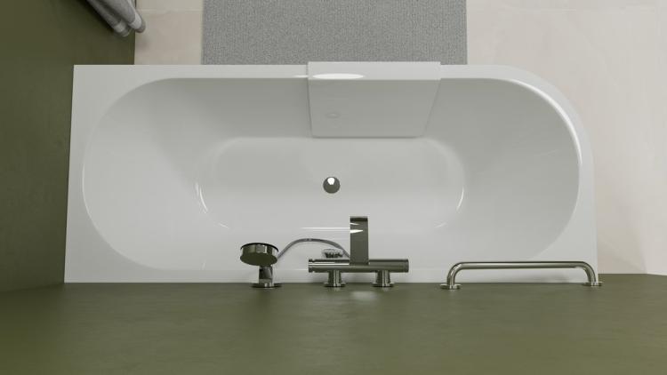 PORTAS R asymetryczna wanna z drzwiami, 180x75x60cm, biały 75561
