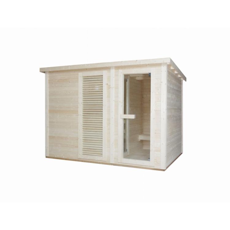 VAASA Sauna zewnętrzna ogrodowa 4-osobowa sucha Fińska świerk F30310