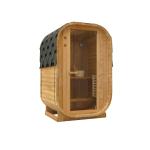 LINDHOLM  Sauna zewnętrzna ogrodowa 1- 2 osobowa sucha Fińska w kształcie beczki świerk F60120
