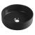 INFINITY ROUND umywalka ceramiczna nablatowa, Ø36x 12 cm, czarny mat 10NF65036-2N