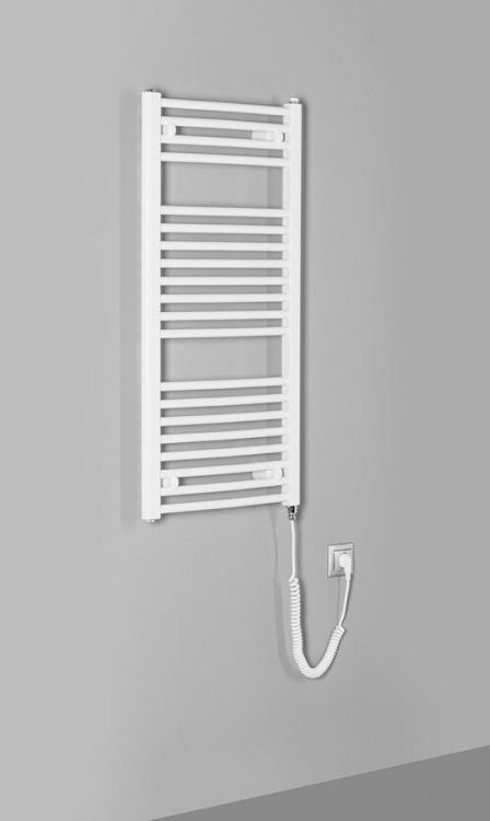ORBIT-E grzejnik elektryczny 450x960 mm, 300 W, biały ILEO94T na ścianie