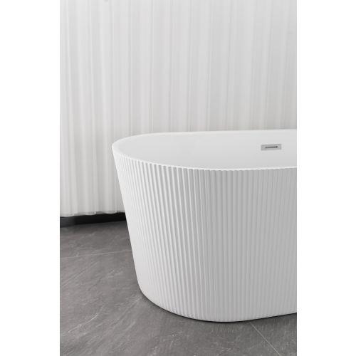 RENO Wanna wolnostojąca 175x75x58 cm biała G9044 z bliska