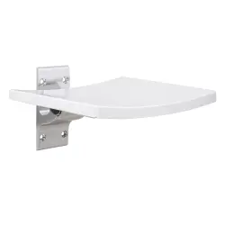 HELP Siedzisko prysznicowe składane aluminiowe/plastikowe białe  355125037