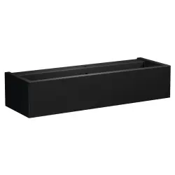KANAAL umywalka ceramiczna 120x40 cm, czarny mat 574231