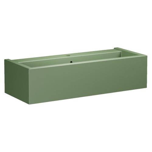 KANAAL umywalka ceramiczna 100x40 cm, verde mat 574311