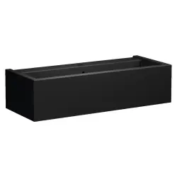 KANAAL umywalka ceramiczna 100x40 cm, czarny mat 574331