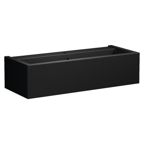 KANAAL umywalka ceramiczna 100x40 cm, czarny mat 574331