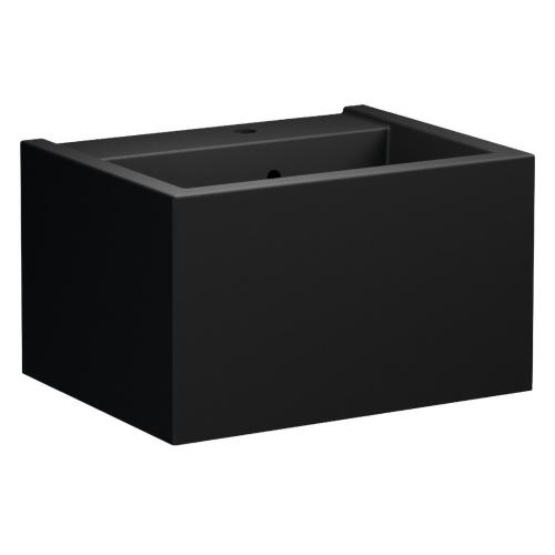 KANAAL umywalka ceramiczna 60x46,5 cm, czarny mat 574031