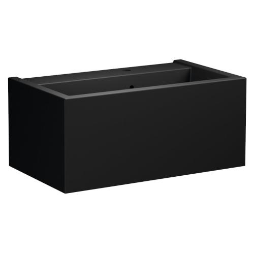 KANAAL umywalka ceramiczna 80x46,5 cm, czarny mat 574131
