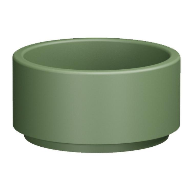 OKE umywalka ceramiczna nablatowa, średnica 30cm, verde mat 554011