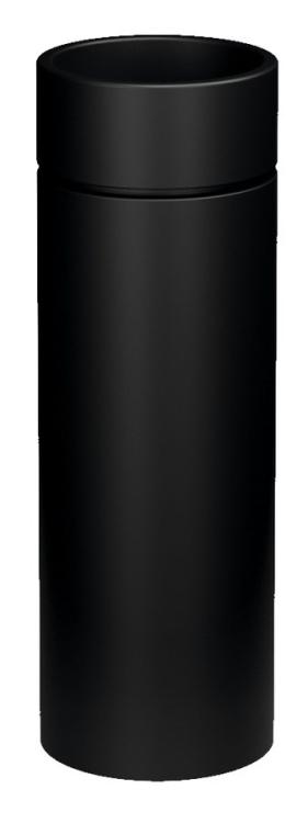 OKE umywalka ceramiczna nablatowa, średnica 30 cm, czarny mat 554031 na podstawie