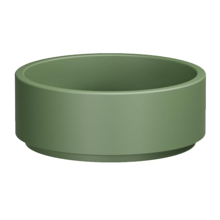 OKE umywalka ceramiczna nablatowa, średnica 40 cm, verde mat 554111