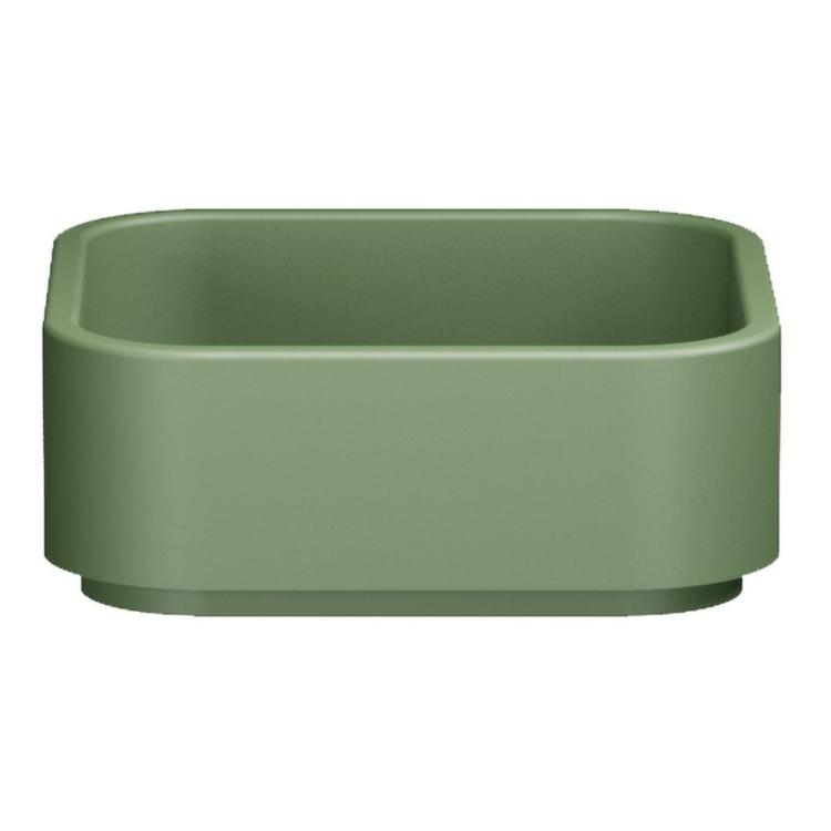 HAKO umywalka ceramiczna nablatowa, 40X40 cm, verde mat 554411