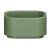 HAKO umywalka ceramiczna nablatowa, 30x30 cm, verde mat 554311