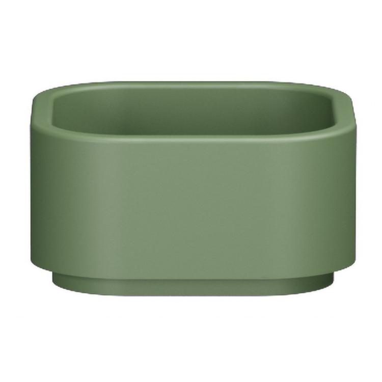 HAKO umywalka ceramiczna nablatowa, 30x30 cm, verde mat 554311