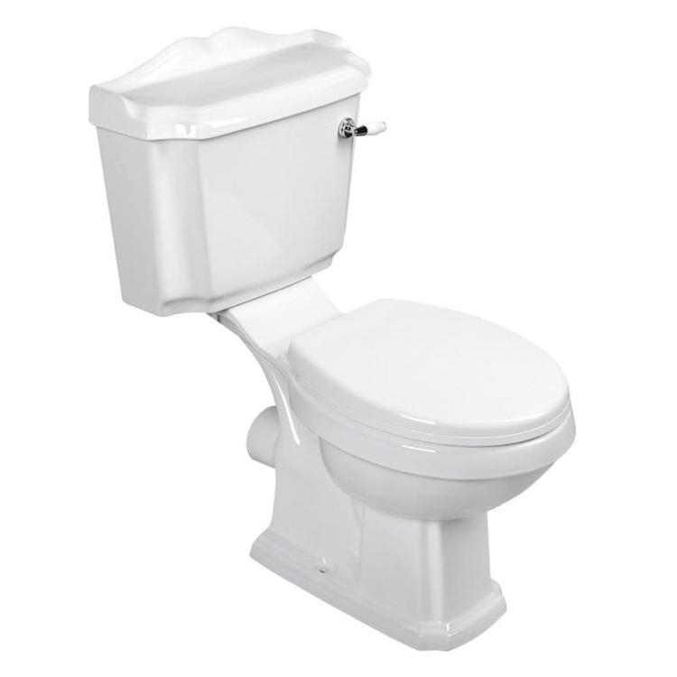 ANTIK kompakt WC ceramiczny, odpływ poziomy AK107