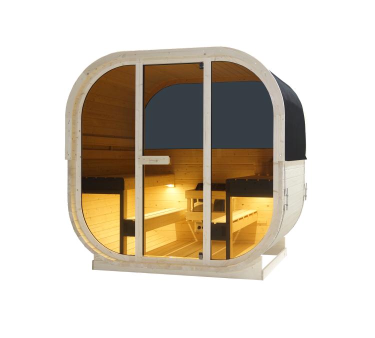 HANKO Sauna zewnętrzna ogrodowa 6 osobowa sucha Fińska świerk F60180