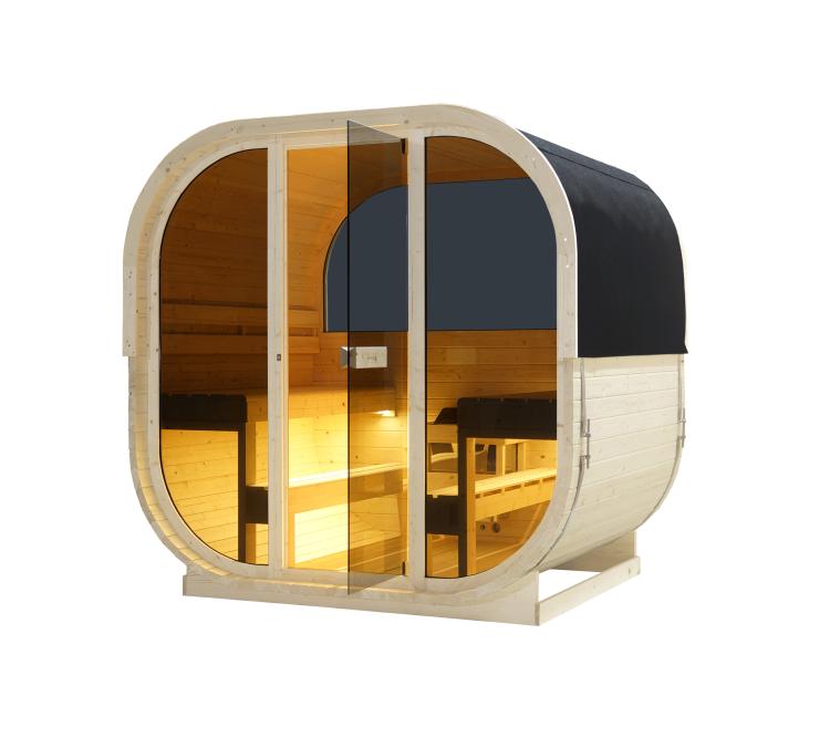 HANKO Sauna zewnętrzna ogrodowa 6 osobowa sucha Fińska świerk F60180