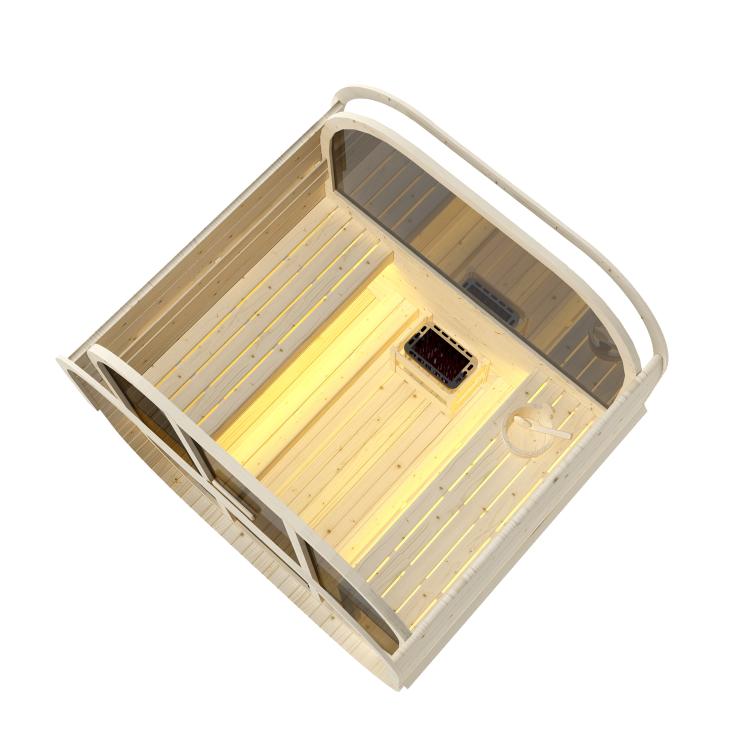 HANKO Sauna zewnętrzna ogrodowa 6 osobowa sucha Fińska świerk F60180