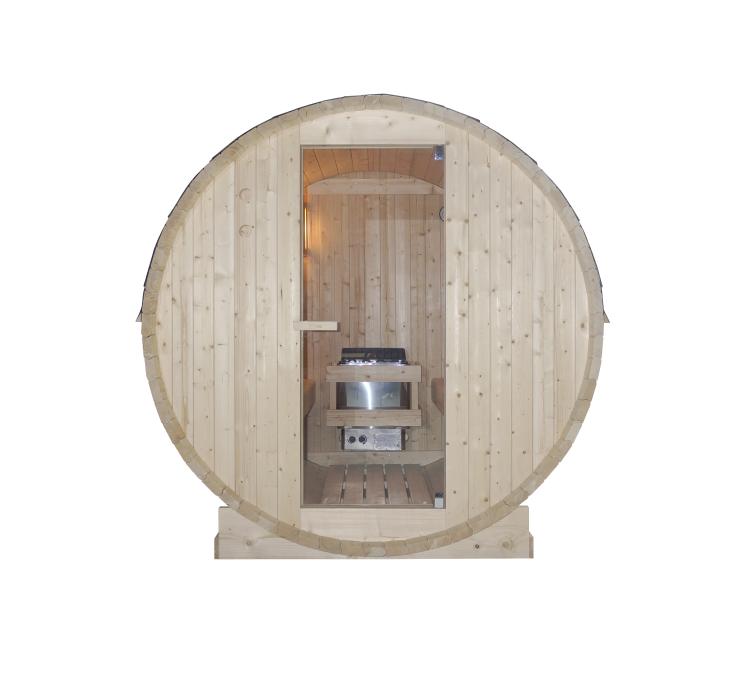 TROMSO-L-Sauna-zewnetrzna-ogrodowa-4-osobowa-sucha-Finska-w-ksztalcie-beczki-swierk-F50180