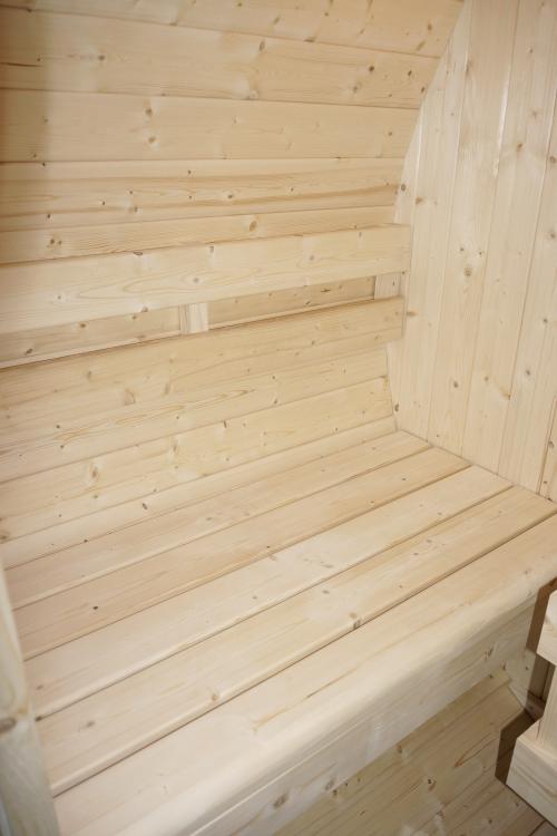 TROMSÖ M Sauna zewnętrzna ogrodowa 2 osobowa sucha Fińska w kształcie beczki świerk F50120