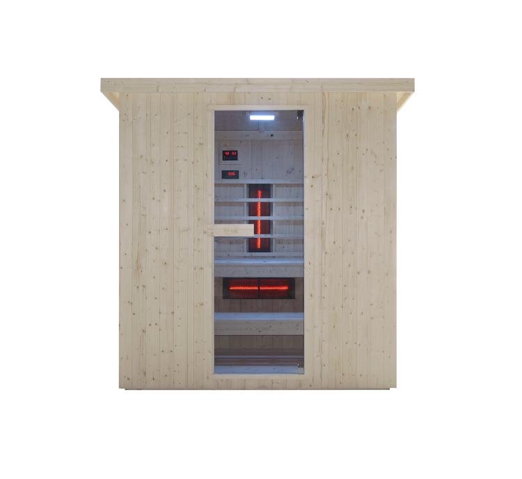 LAHTI Sauna zewnętrzna ogrodowa 4 - 6 osobowa sucha Fińska i infrared F30200