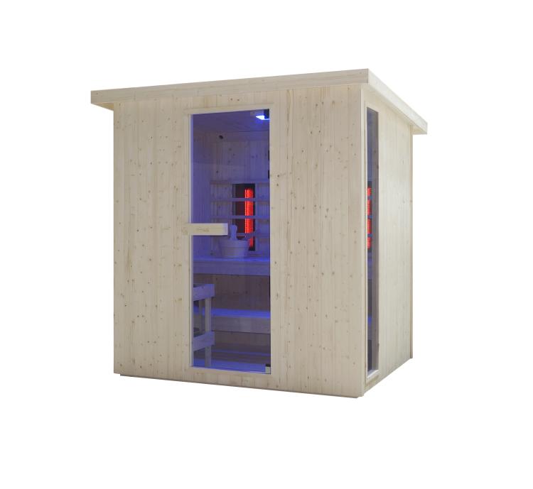 LAHTI Sauna zewnętrzna ogrodowa 4 - 6 osobowa sucha Fińska i infrared F30200