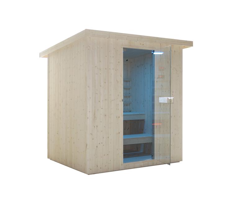 LAHTI Sauna zewnętrzna ogrodowa 4 - 6 osobowa sucha Fińska i infrared F30200
