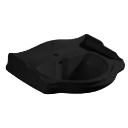 RETRO umywalka ceramiczna 73x54 cm, czarny mat 104731