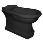 RETRO Bidet stojący  39x61 cm z otworem na baterię czarny mat 102231