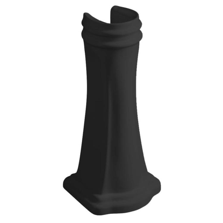 RETRO uniwersalny ceramiczny postument do umywalek 56,69,73cm, czarny mat 107031