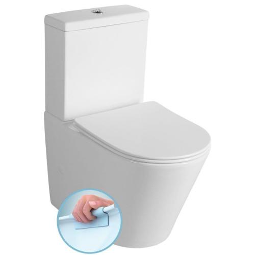 PACO RIMLESS kompakt WC ze spłuczką 38x80x61 cm , odpływ uniwersalny PC1012WR