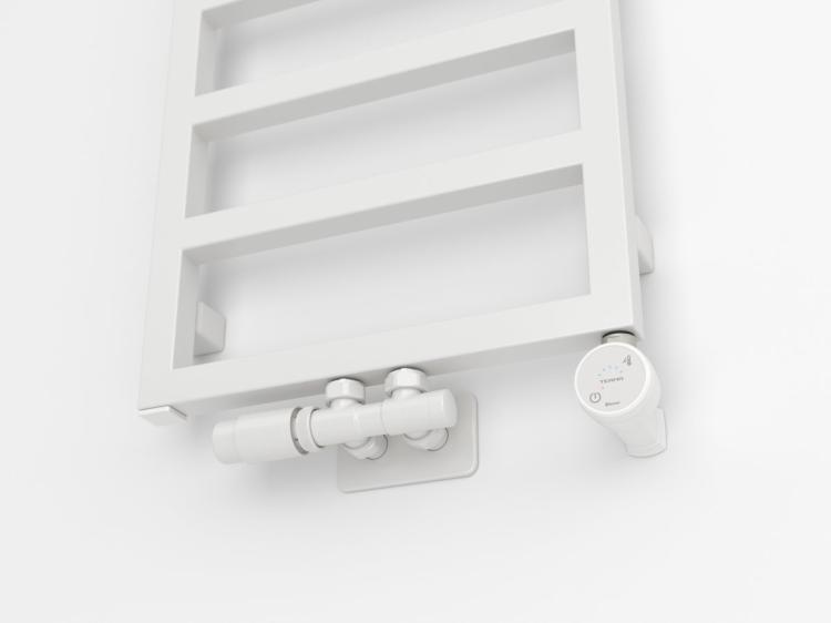 GIANLUCA grzejnik łazienkowy 400x1590 mm, 509 W, biały mat GL159 podłączenie