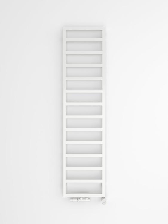 GIANLUCA grzejnik łazienkowy 400x1590 mm, 509 W, biały mat GL159 na ścianie