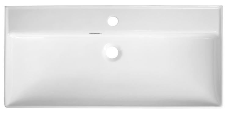 PARLA umywalka ceramiczna 65x38 cm, biały 9965  z góry
