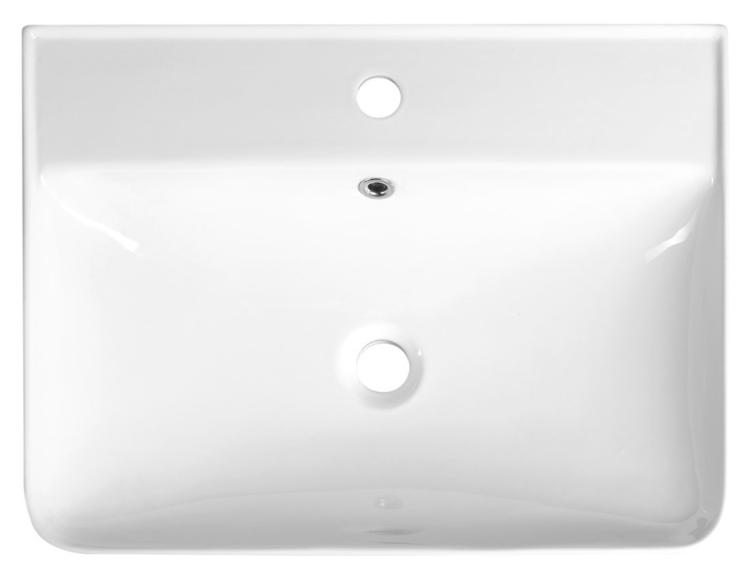 ZEN umywalka ceramiczna 60x45 cm, biały 3060 z góry