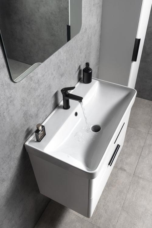 ZEN umywalka ceramiczna 80x45 cm, biały 3080 meblowa