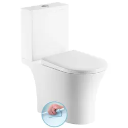 VITO kompakt WC, Rimless, odpływ poziomy/pionowy, biały PB105WR
