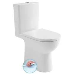 TALAMO kompakt WC, Rimless, odpływ poziomy/pionowy, biały  PB107WR