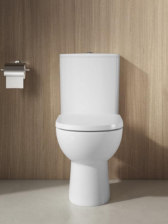 TALAMO kompakt WC, Rimless, odpływ poziomy/pionowy, biały PB107WR front