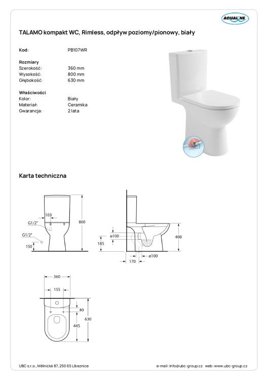 TALAMO-kompakt-WC-Rimless-odplyw-poziomy-pionowy-bialy-PB107WR wymiary