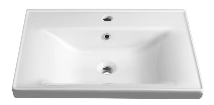 SAVA 65 umywalka meblowa 65x46 cm, biały 2065 z góry