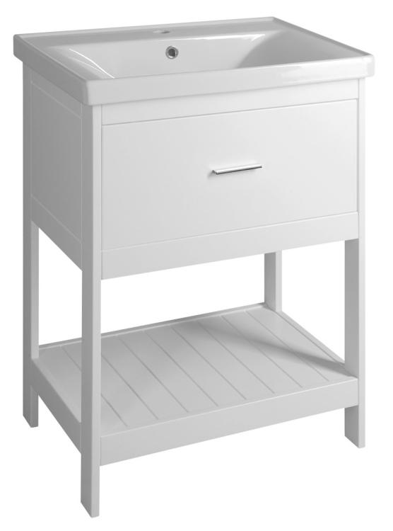 SAVA 65 umywalka meblowa 65x46 cm, biały 2065 aranżacja
