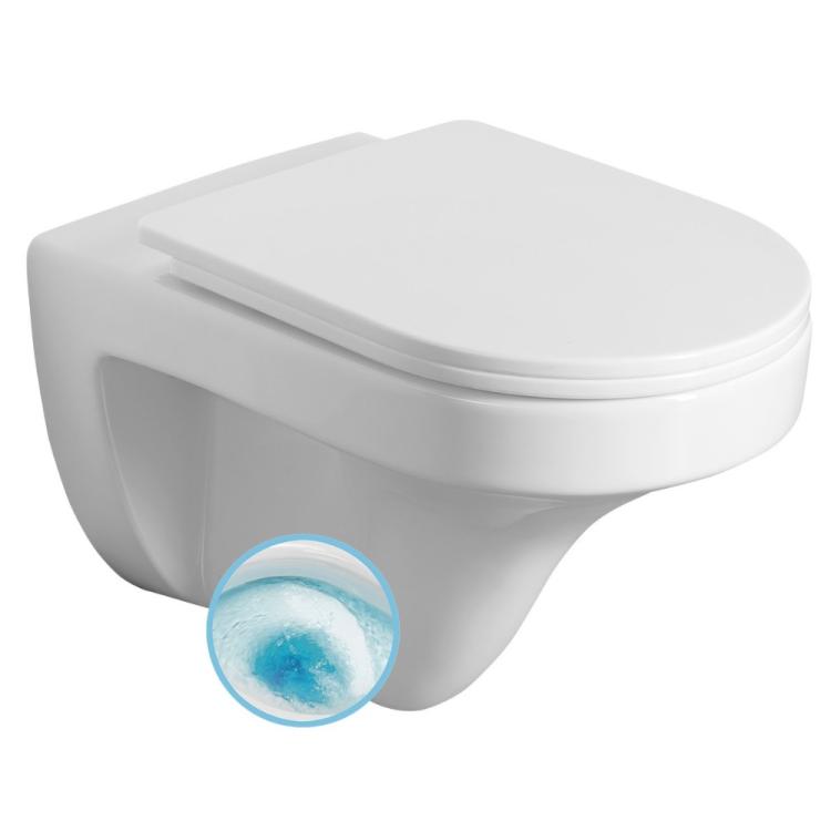 DENICA WC misa wisząca, Vortex Rimless, 36x52 cm, biały PS8512