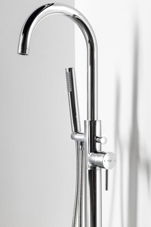 CETO bateria wannowa wolnostojąca, chrom BV357 z bliska