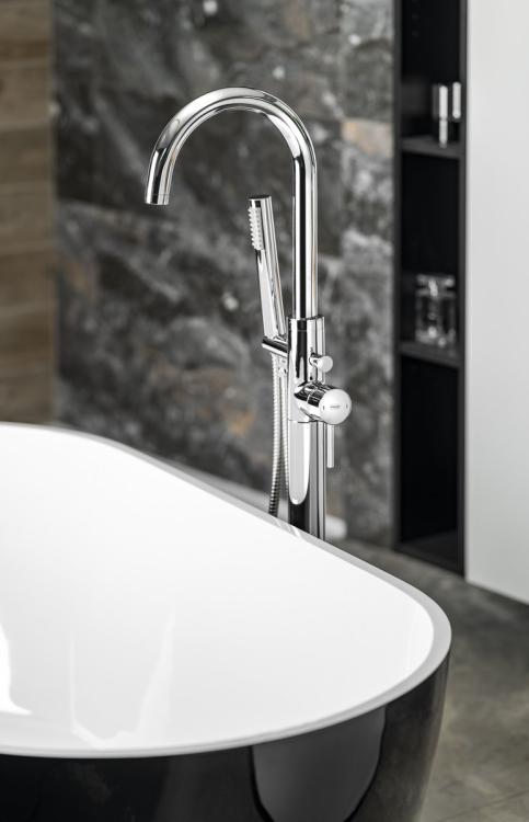 CETO bateria wannowa wolnostojąca, chrom BV357 wizualizacja
