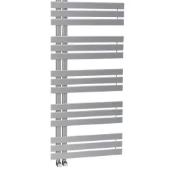 SILVANA Grzejnik łazienkowy dekoracyjny metaliczny srebrny 561 W 500x1236 mm IR153